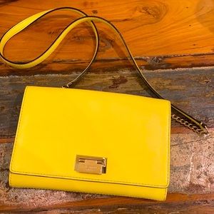 Bright yellow Kate spade crossbody